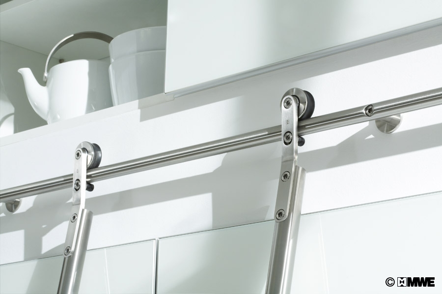 Rollenleiter / Kipphebelfüße - Leitersysteme - Edelstahl von MWE