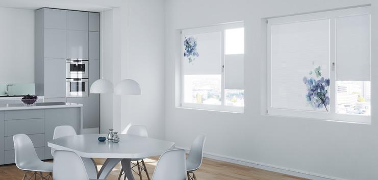 Plissees als Sicht- und Sonnenschutz von MHZ. Mit freundlicher Genehmigung von MHZ